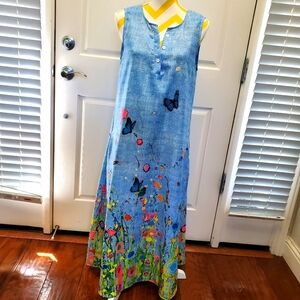 Women's Maxi dress, with Butterfies 🦋